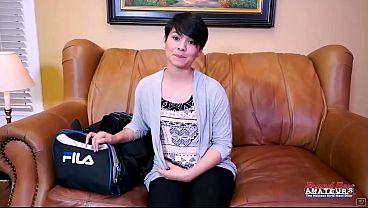 Jae Scott Slim Petite Brunette Messy Deep BJ Full Cum Swallow Finish!